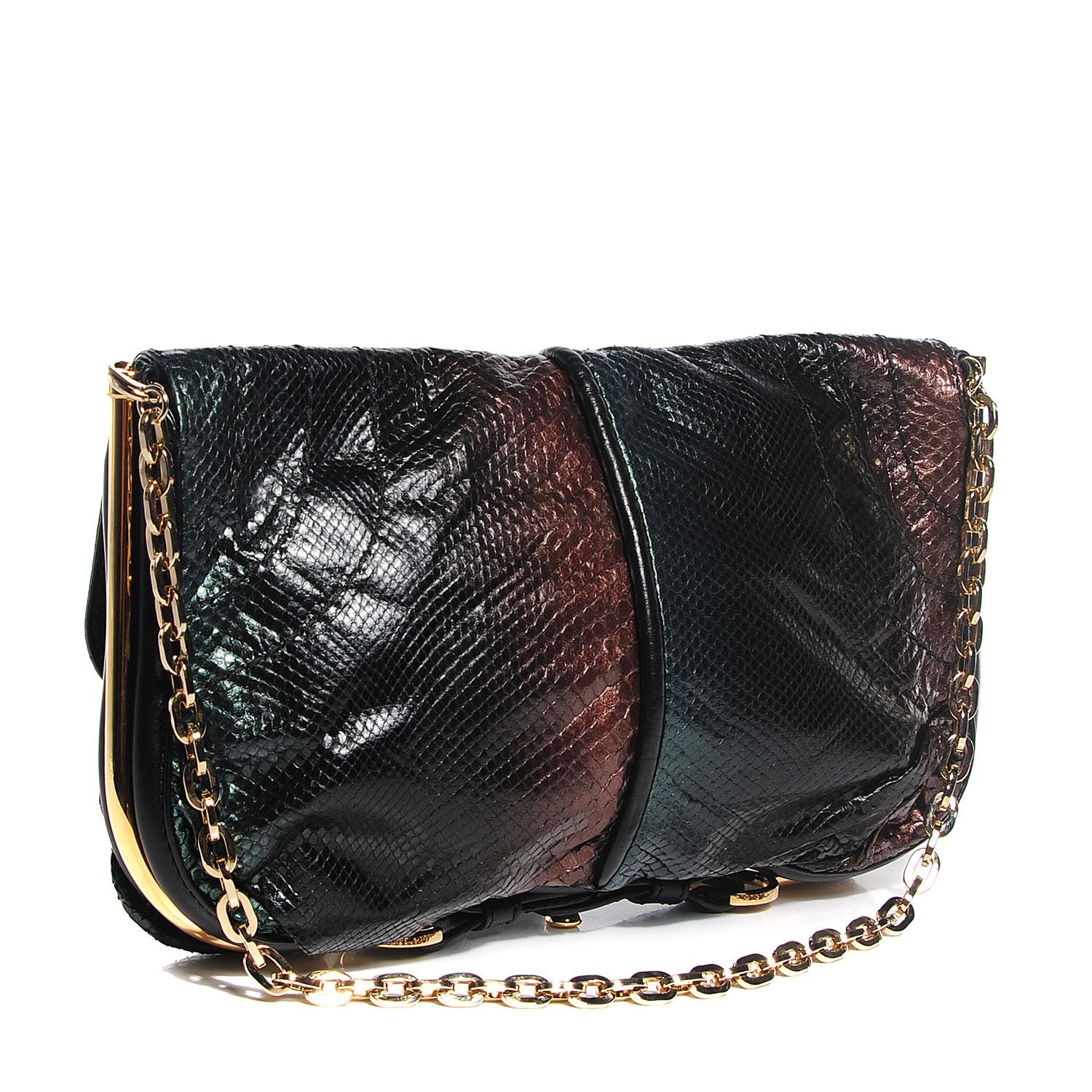 Jimmy Choo Python Arad Clutch Multicolor 3 of 8
