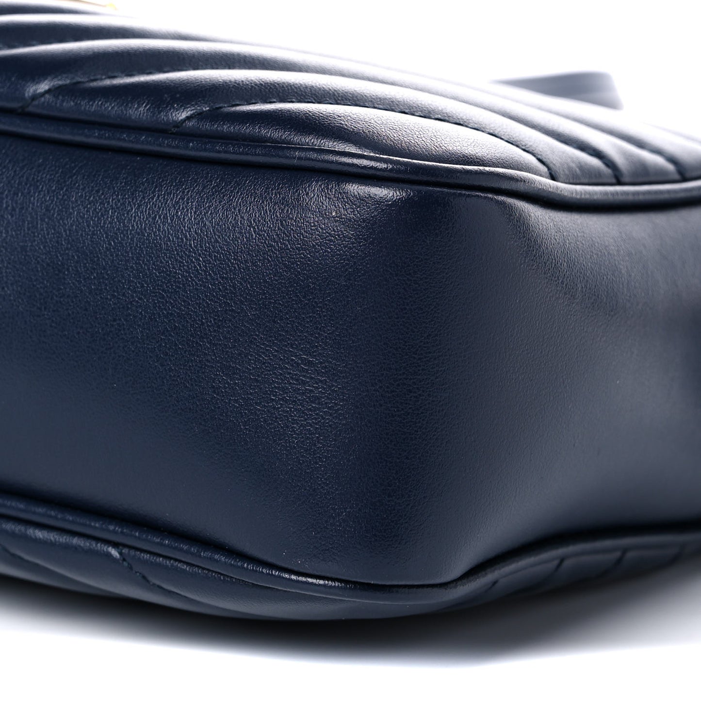 Calfskin Matelasse Monogram Lou Camera Bag Navy