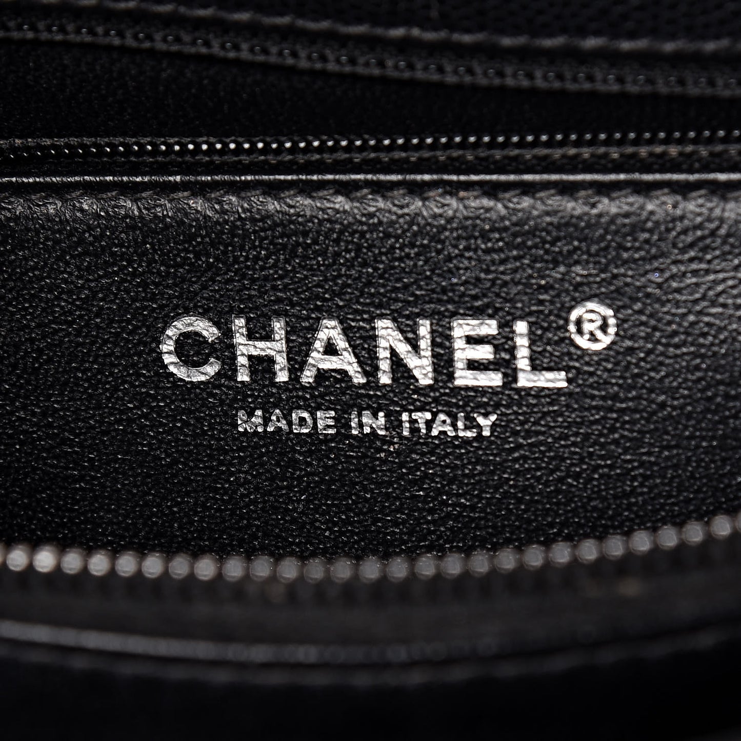 Caviar Lizard Quilted Small Coco Handle Flap Black