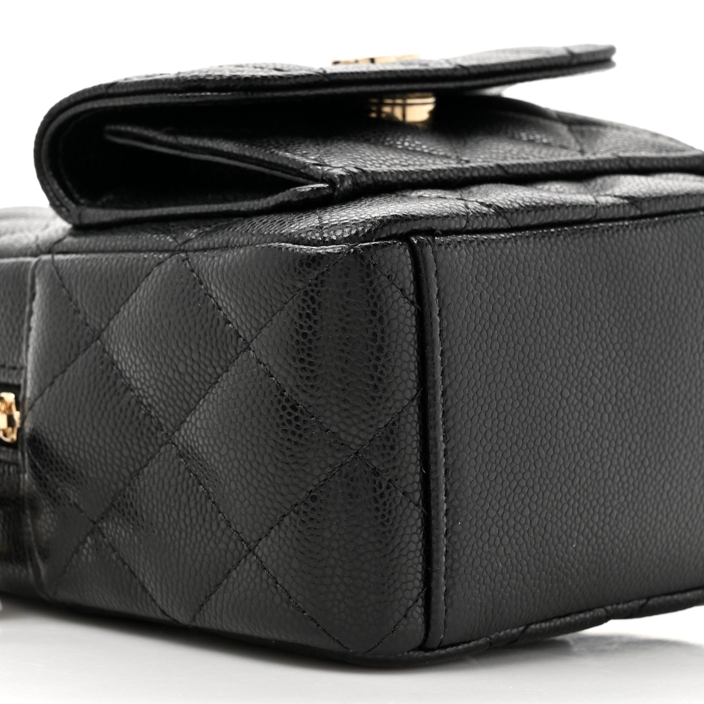 Caviar Quilted CC Mini Classic Backpack Black