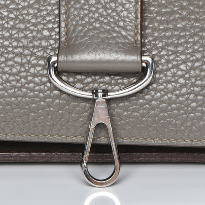 Hermes Taurillon Clemence Jypsiere 37 Etain 23 of 28