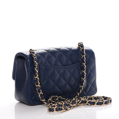 Chanel Caviar Quilted Mini Rectangular Flap Navy 3 of 8