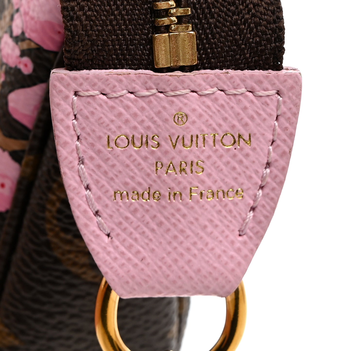 Monogram 2021 Christmas Animation Japanese Garden Mini Pochette Accessories Wisteria Pink