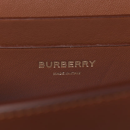 Burberry Smooth Calfskin Two Tone Small Grace Bag Malt Brown Black 6 of 10