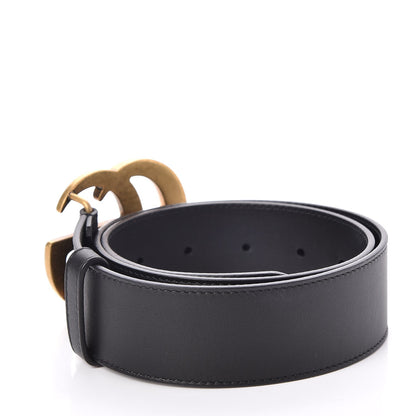 Gucci Calfskin Double G 40mm Belt 70 28 Black 3 of 5