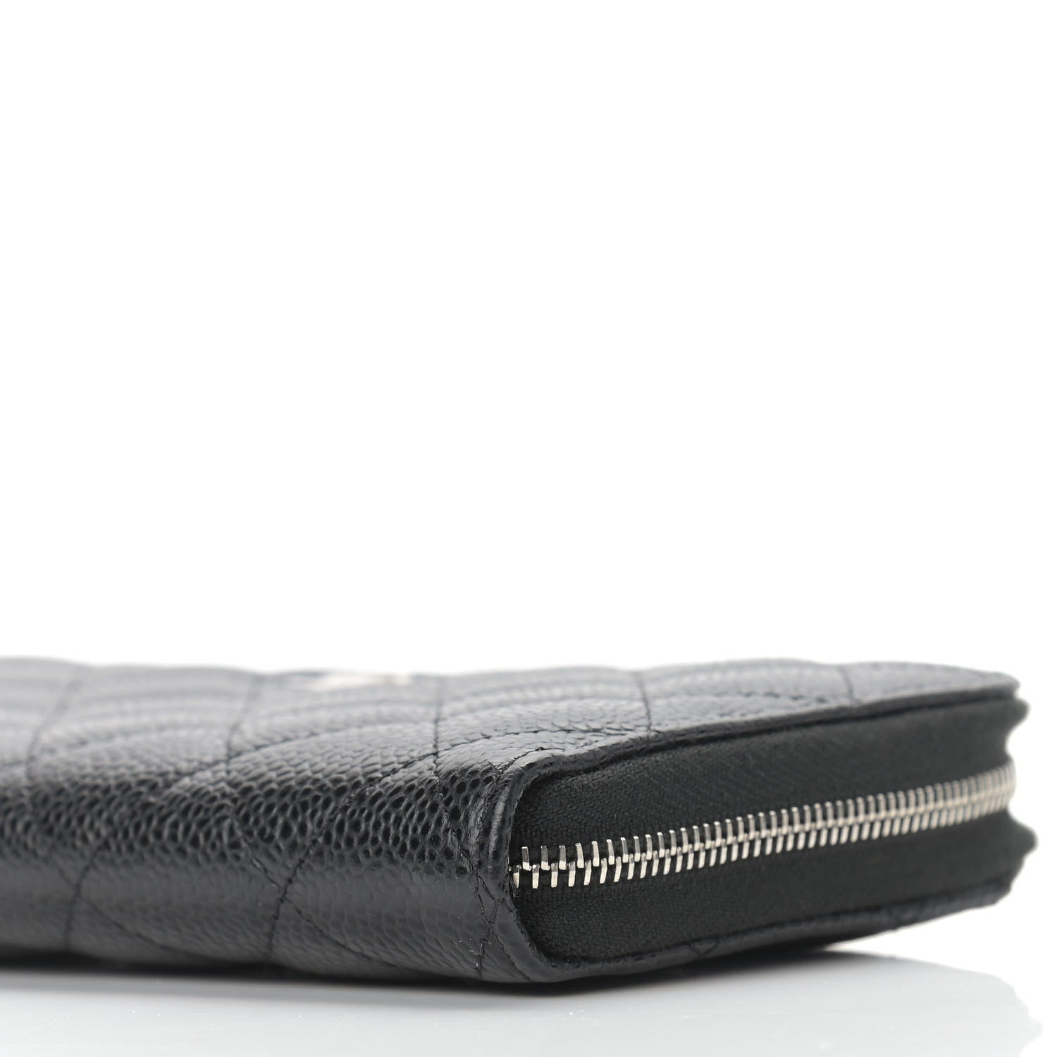 Chanel Caviar Quilted Large Gusset Zip Around Wallet Black 10 of 10