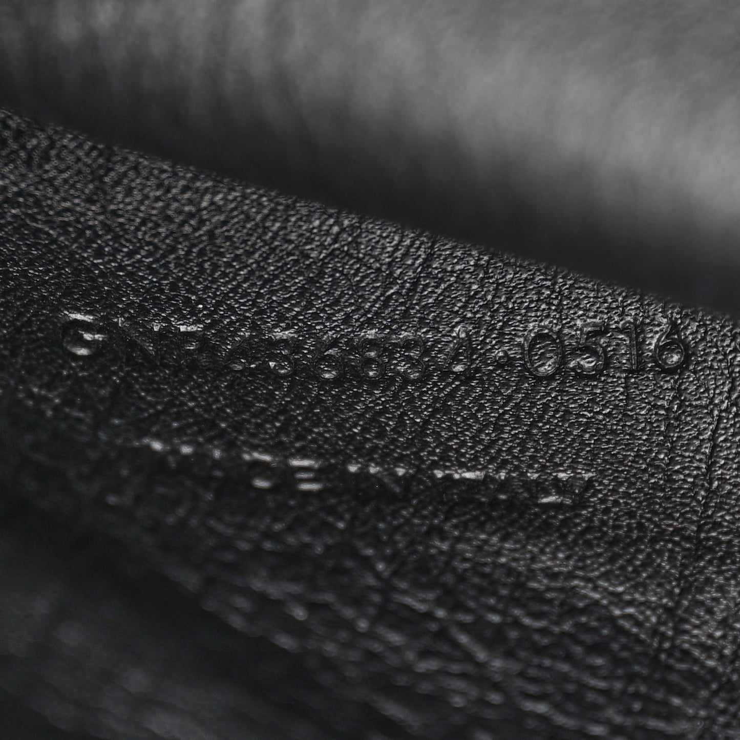 Smooth Calfskin Crocodile Embossed Baby Monogram Downtown Cabas Black