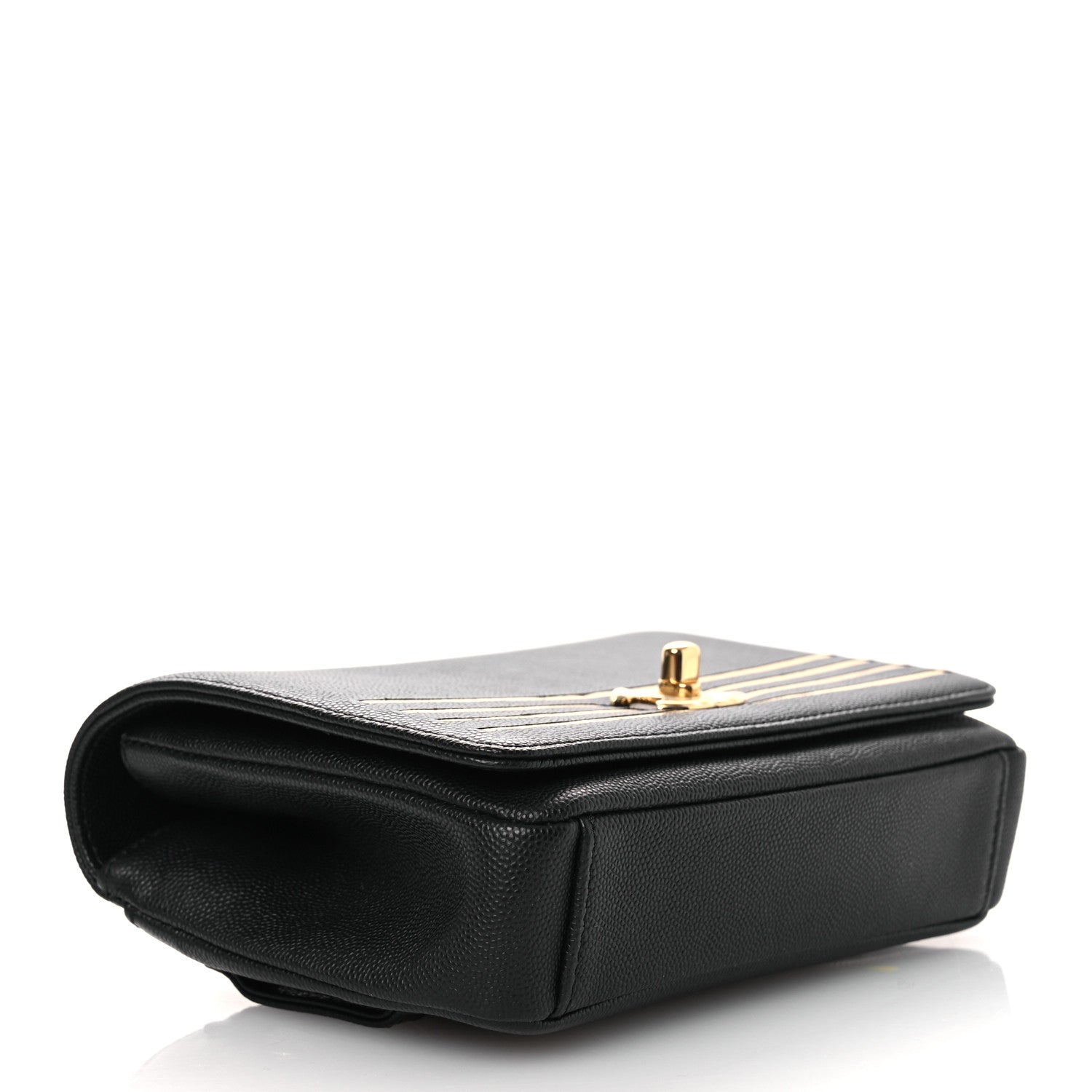 Chanel Grained Calfskin Embroidered Captain Gold Belt Bag Black 4 of 13