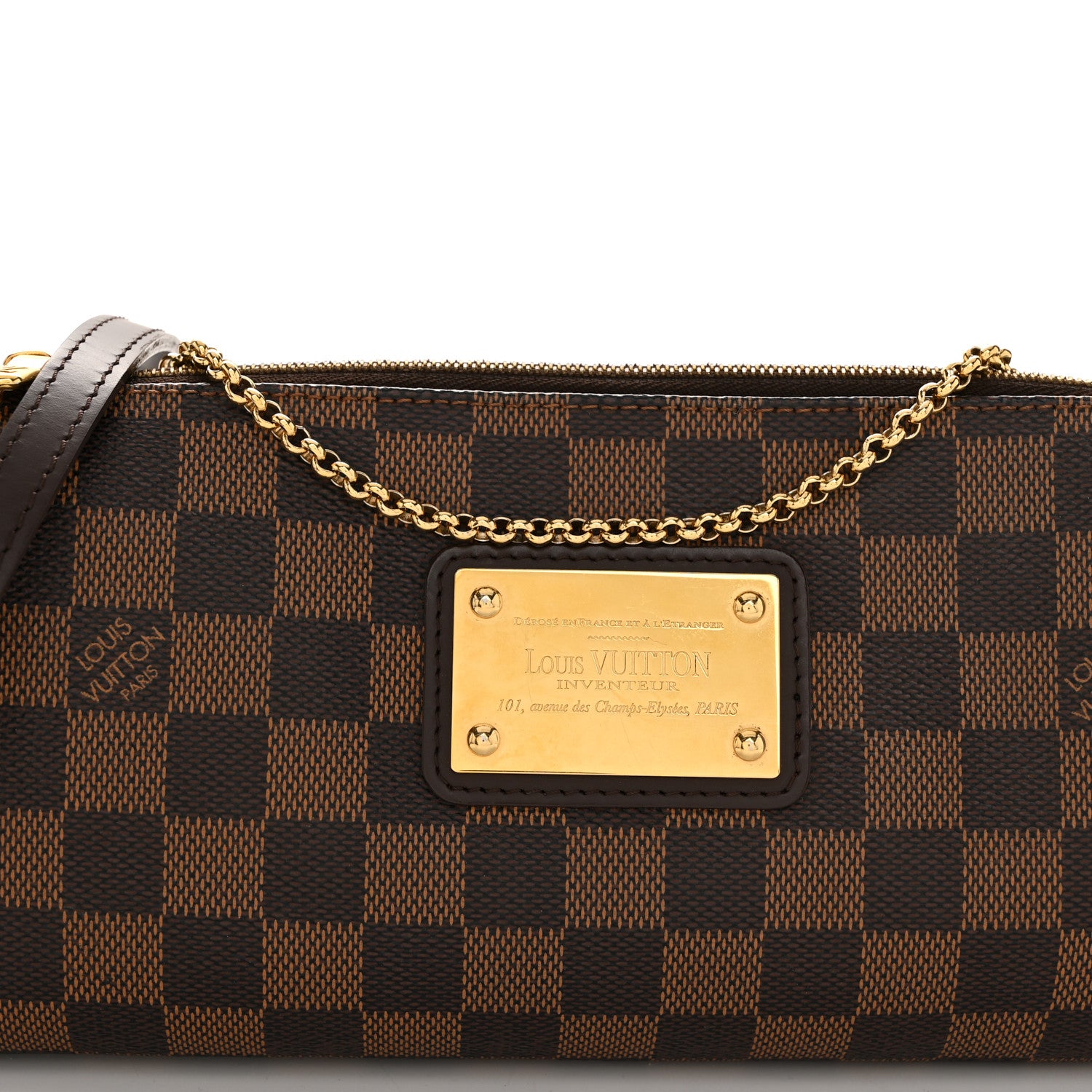 Louis Vuitton Damier Ebene Eva Clutch 8 of 10