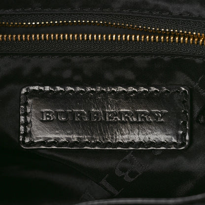 Burberry Lambskin Bridle Calfskin Small Dutton Hobo Black 6 of 10
