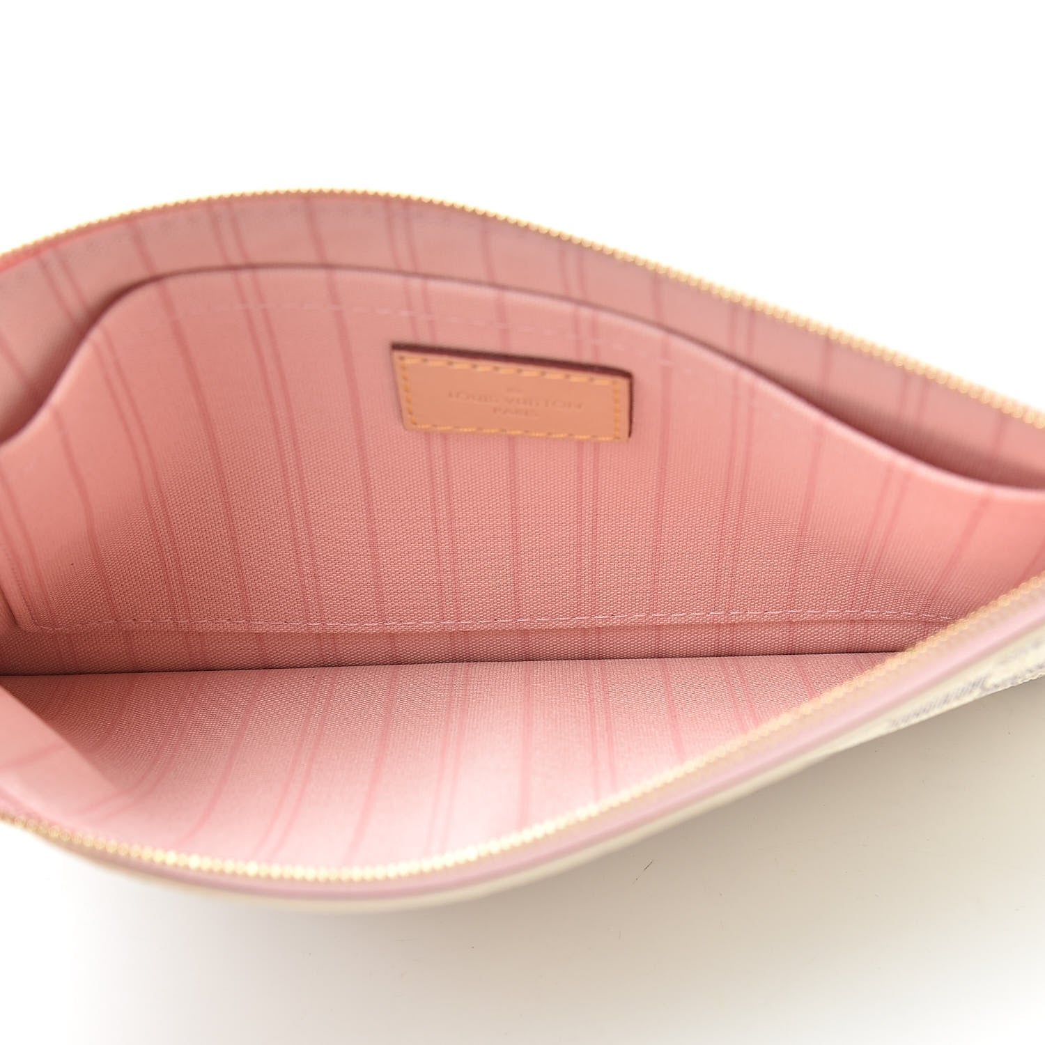 Louis Vuitton Damier Azur Neverfull MM GM Pochette Rose Ballerine 5 of 8