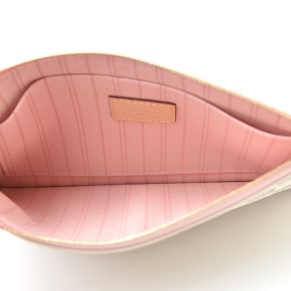 Louis Vuitton Damier Azur Neverfull MM GM Pochette Rose Ballerine 5 of 8