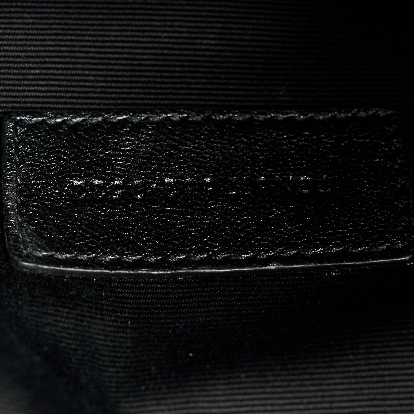 Grain De Poudre Matelasse Chevron Monogram Envelope Clutch Black