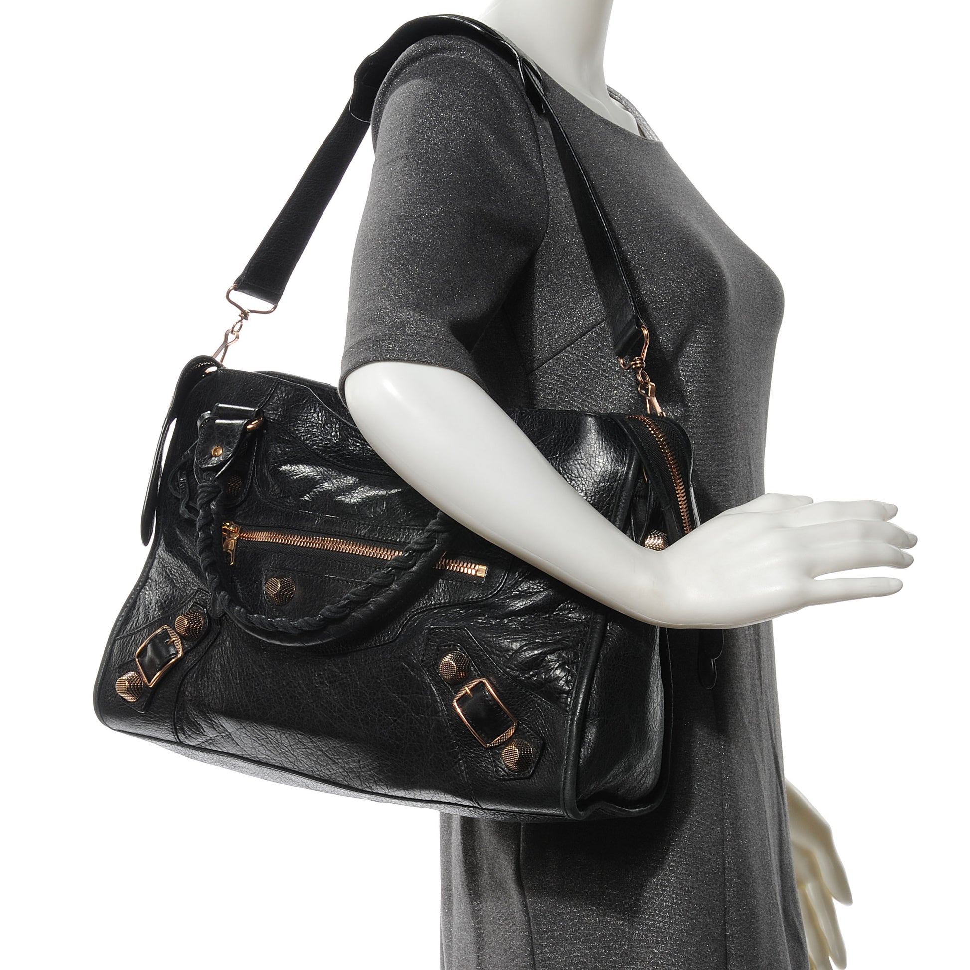 Balenciaga Agneau Giant 21 Rose Gold Hardware City Black 2 of 7