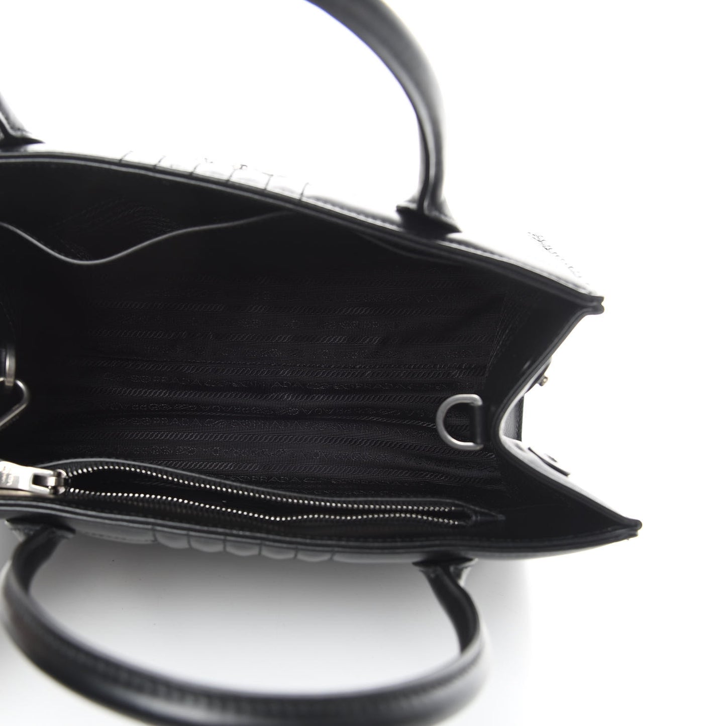 Soft Calfskin Impunture Diagramme Tote Black