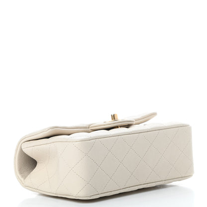 Chanel Caviar Quilted Mini Top Handle Rectangular Flap Beige 4 of 10