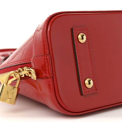Louis Vuitton Vernis Alma BB Cherry 9 of 11