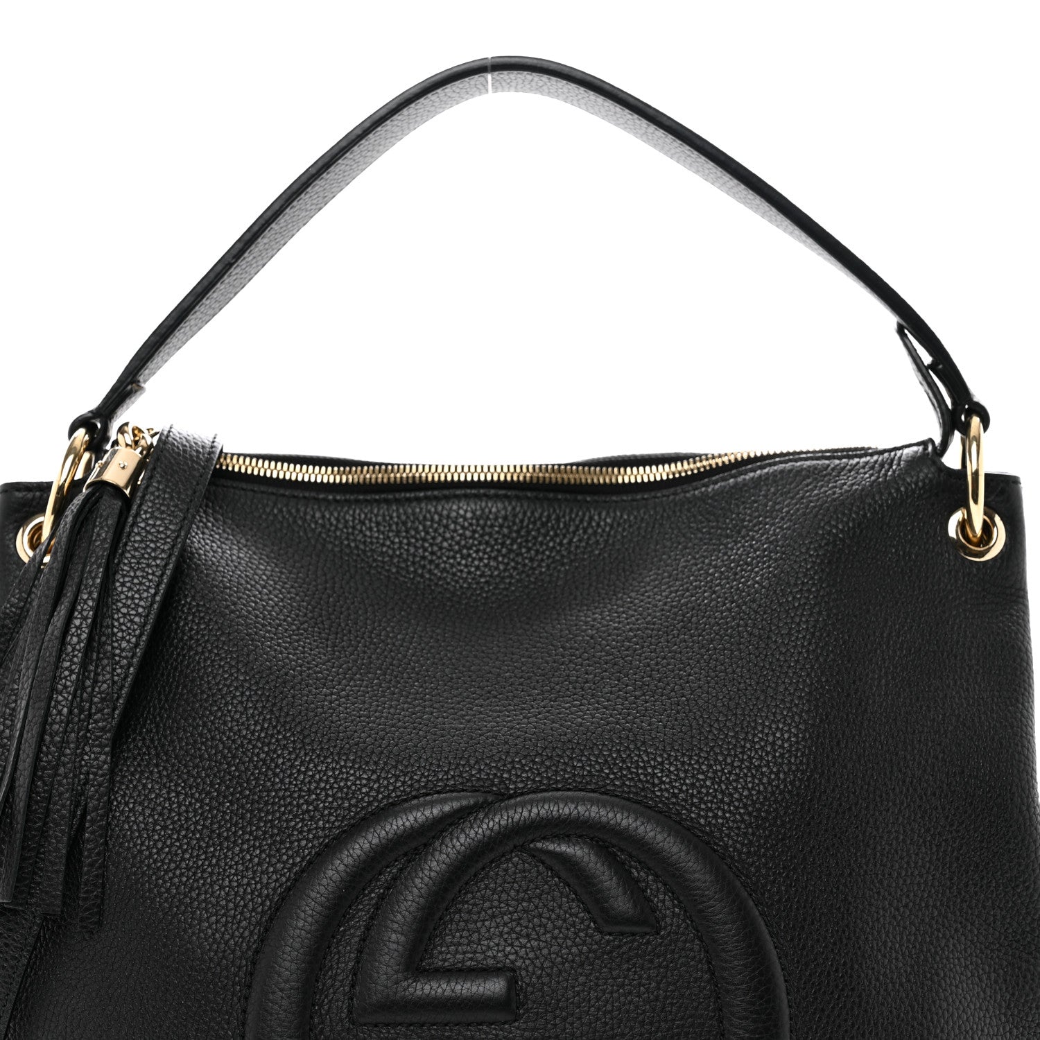 Gucci Pebbled Calfskin Large Soho Hobo Black 5 of 10