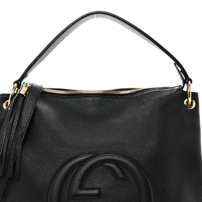 Gucci Pebbled Calfskin Large Soho Hobo Black 5 of 10