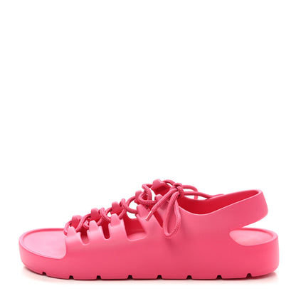Bottega Veneta Rubber Jelly Sandals 38 Cranberry 1 of 7
