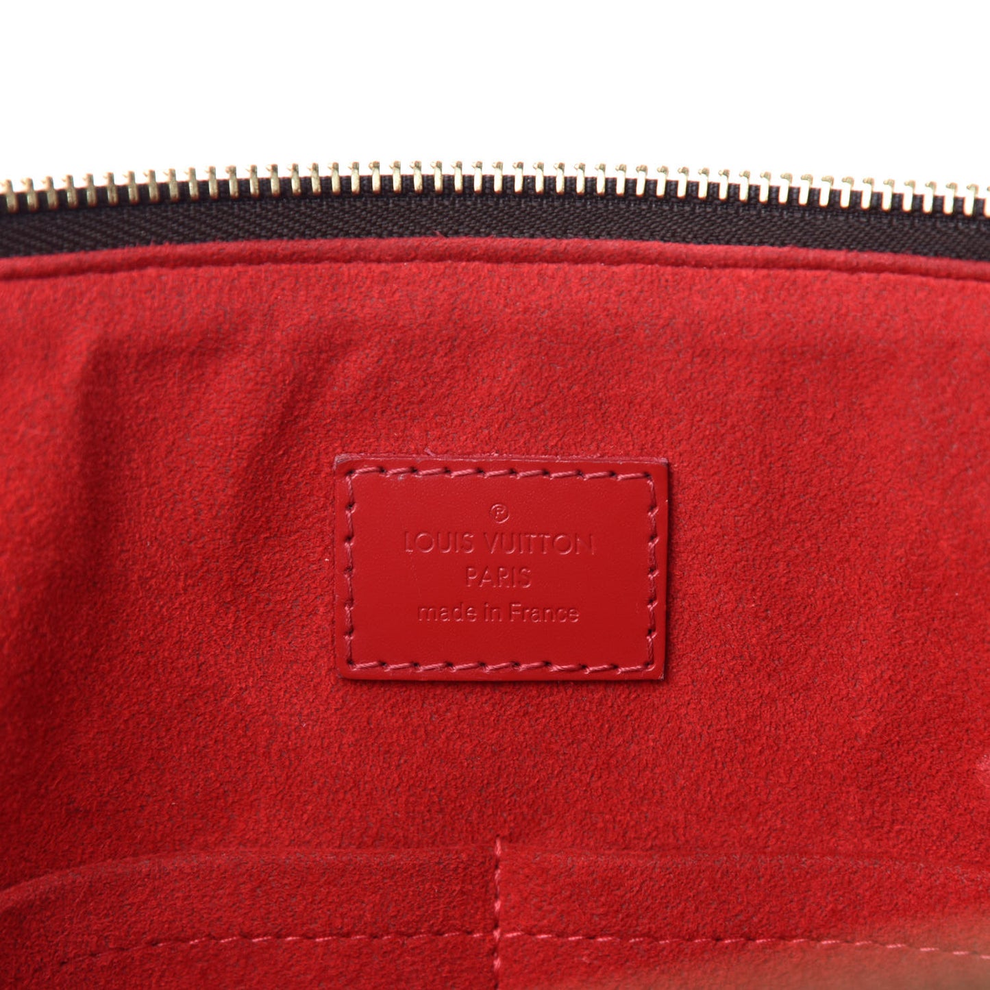 Damier Ebene Caissa Tote MM Cherry