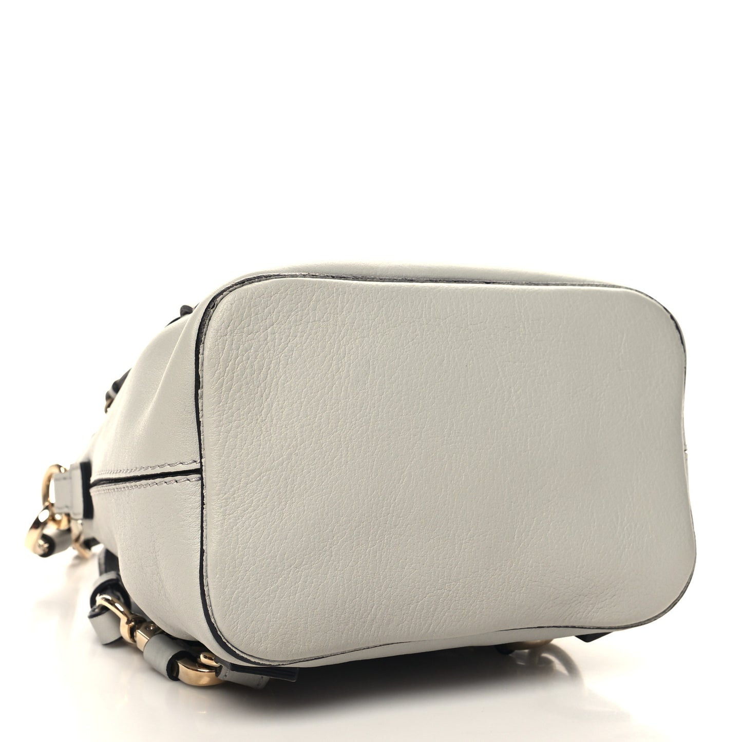 Suede Calfskin Mini Faye Backpack Airy Grey