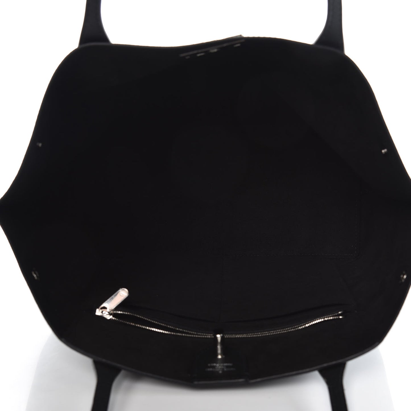 Calfskin Lockme Go Tote Black