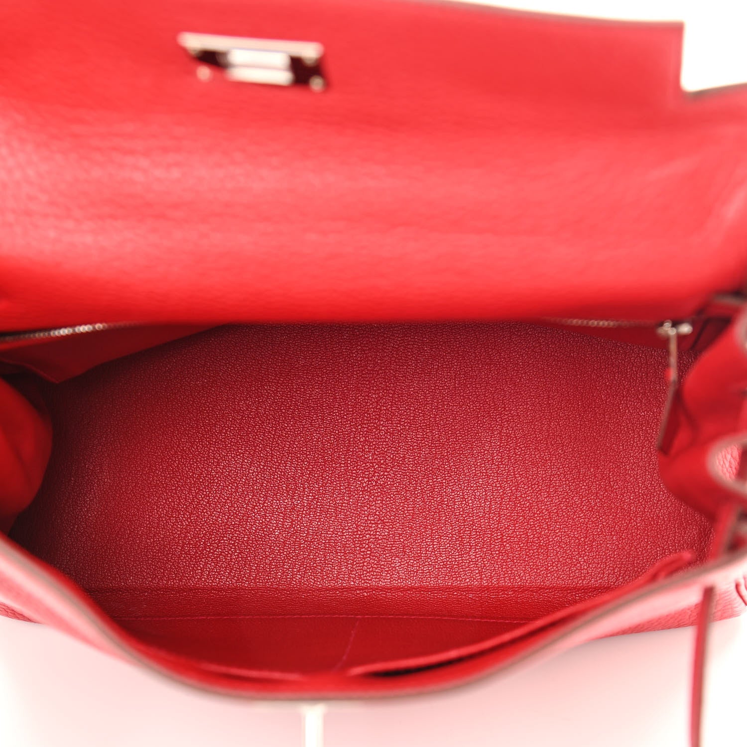 Hermes Taurillon Clemence Kelly Retourne 28 Rouge Casaque 5 of 12