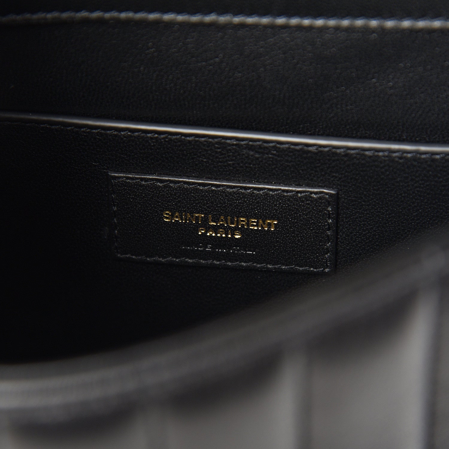 Saint Laurent Lambskin Matelasse Monogram Medium Vicky Chain Bag Black 5 of 10