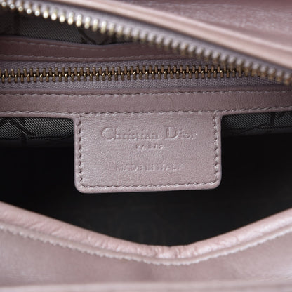 Christian Dior Pearly Lambskin Cannage Medium Lady Dior Lotus 5 of 16