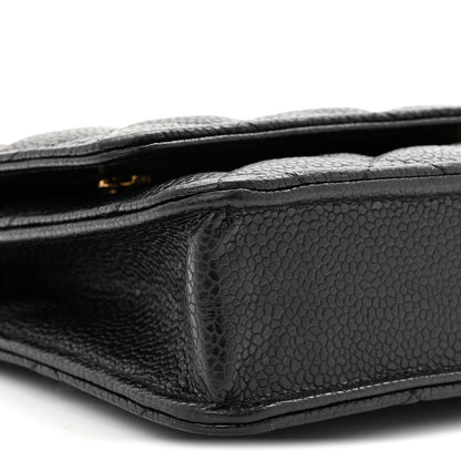 Chanel Caviar Quilted Wallet On Chain WOC Black 10 of 11