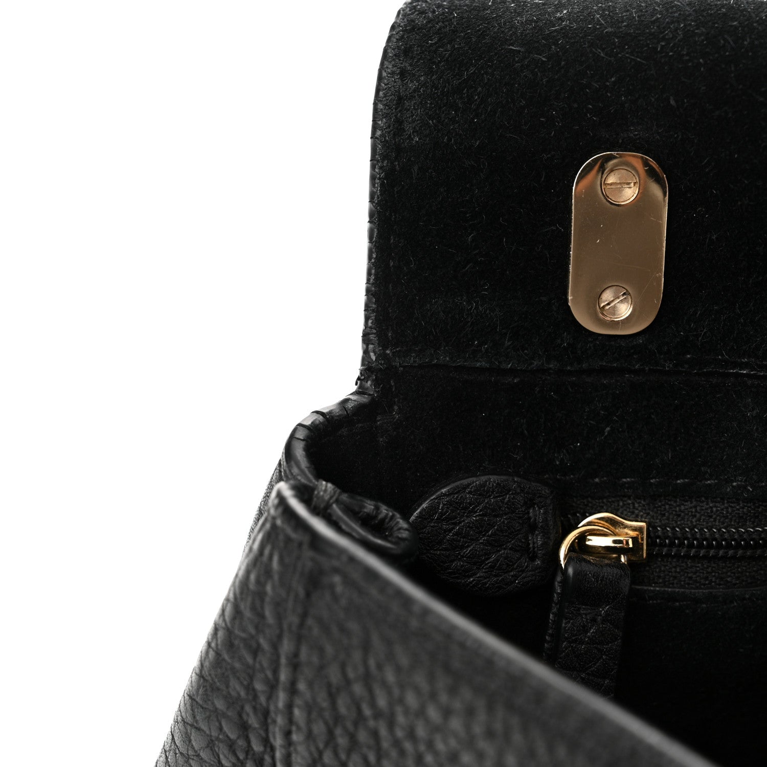 Mulberry Glossy Goatskin Small Lily Flap Black 13 of 16