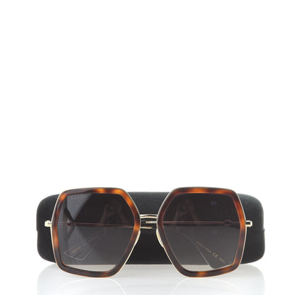 Gucci Acetate Oversize Square Frame GG0106S Sunglasses Tortoise 8 of 8