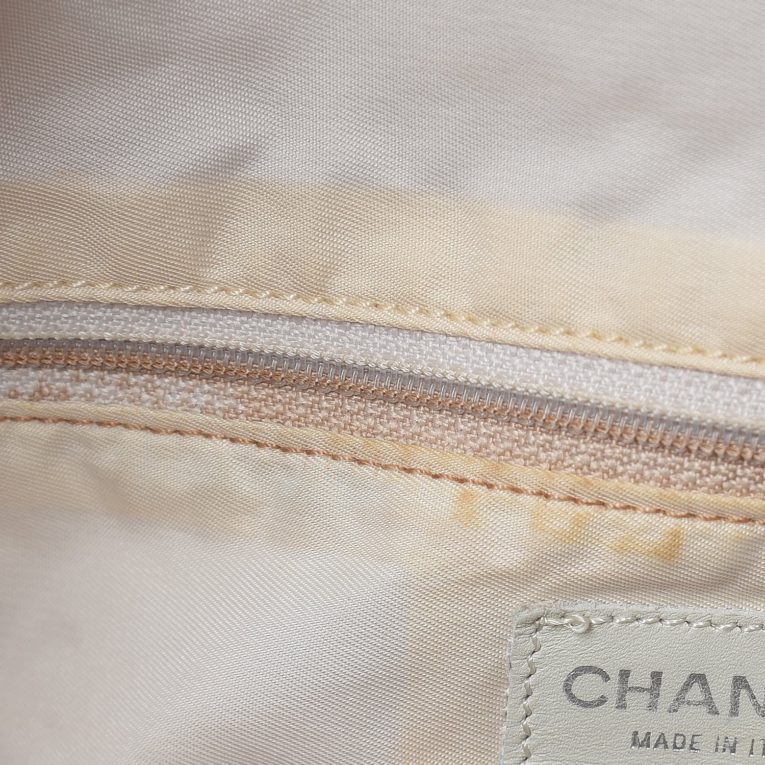 Chanel Nylon Small Travel Duffle Beige 16 of 26