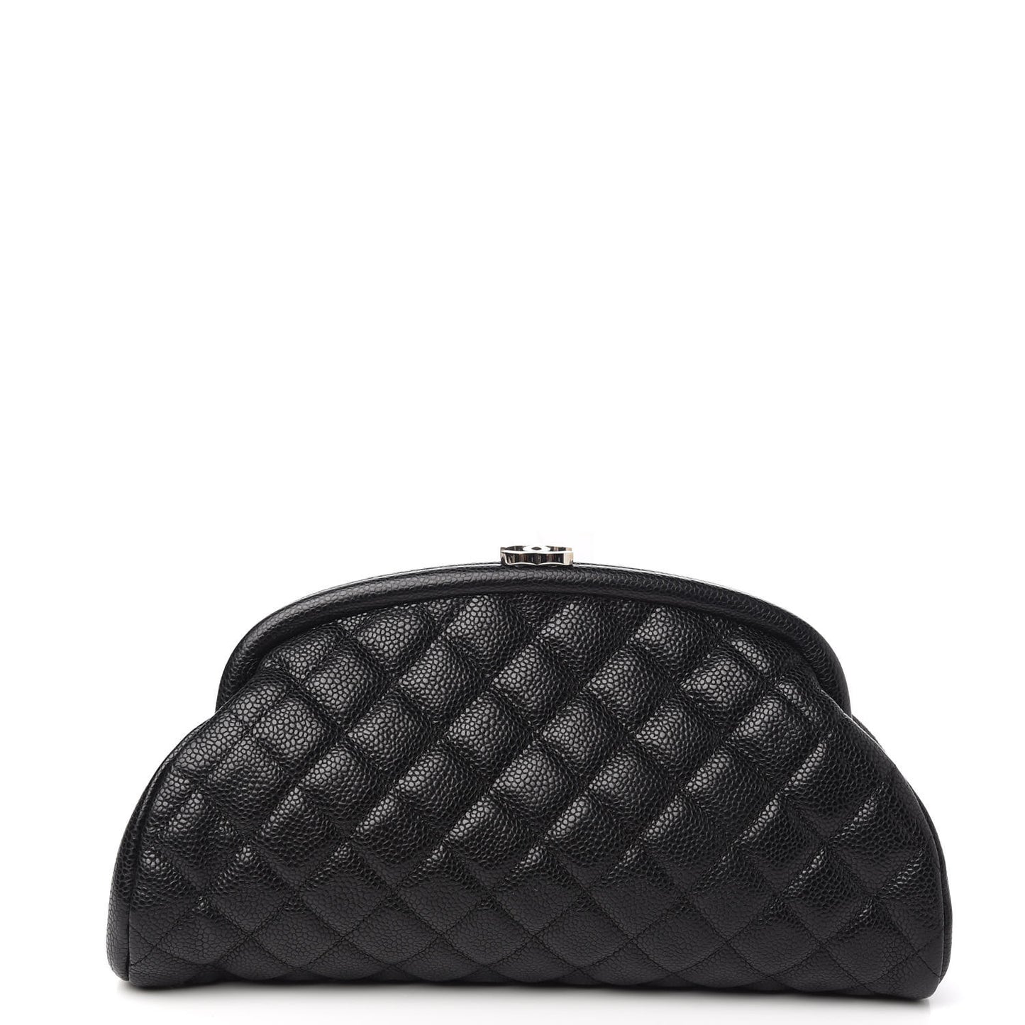 Caviar Quilted Timeless Clutch Black