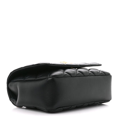 Versace Nappa Quilted Small Medusa Chain Crossbody Black 4 of 10