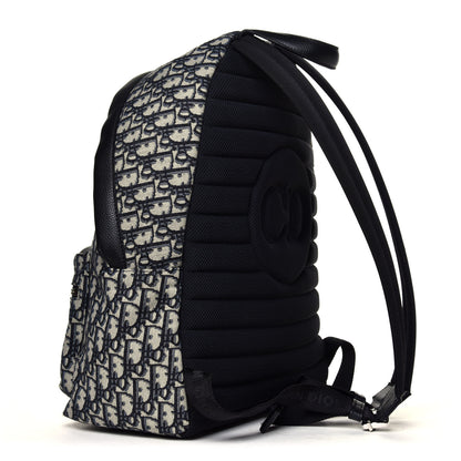 Christian Dior Oblique Calfskin Rider Backpack Beige Black 2 of 4