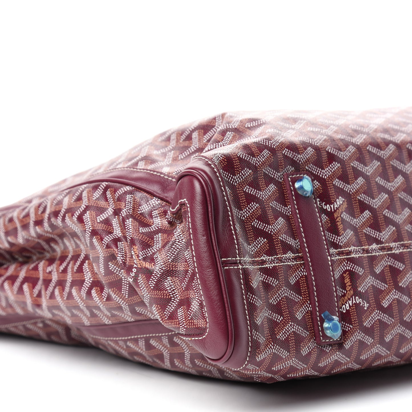 Goyardine Voltaire Smile Tote Burgundy