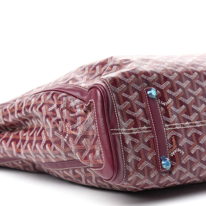 Goyard Goyardine Voltaire Smile Tote Burgundy 7 of 9