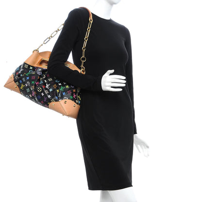 Louis Vuitton Monogram Multicolor Judy GM Black 2 of 9