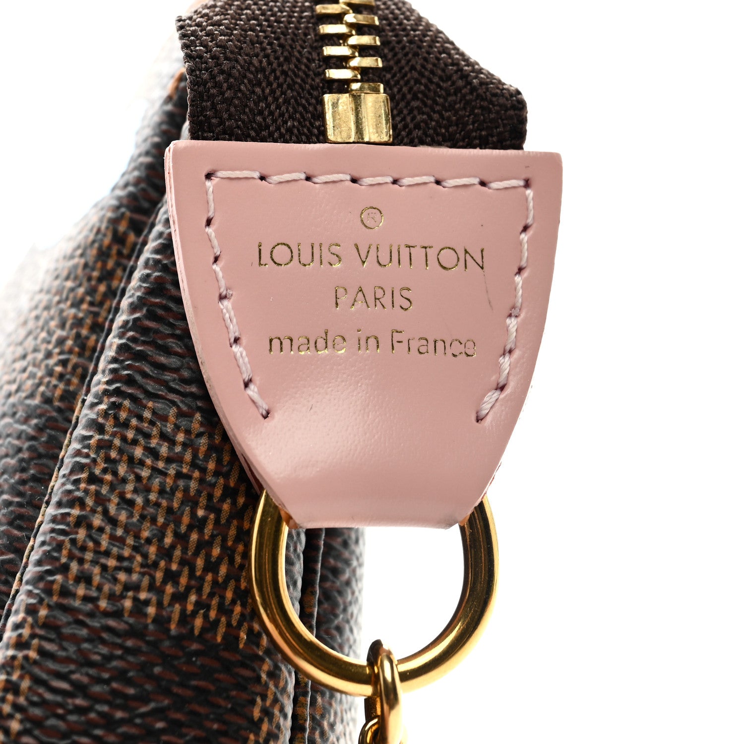 Louis Vuitton Damier Ebene 2020 Christmas Animation Big Wheel Mini Pochette Accessories Rose Ballerine 6 of 8