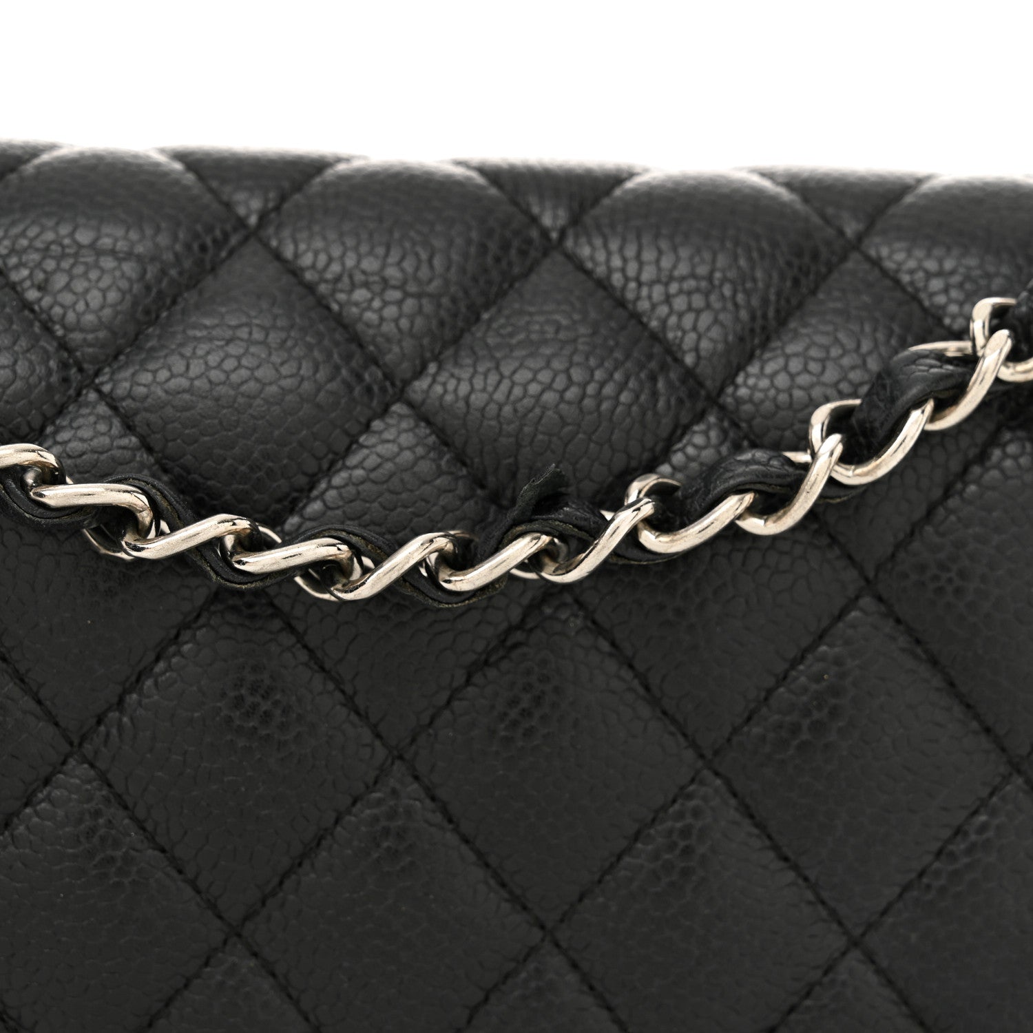 Chanel Caviar Quilted Medium Double Flap Black 14 of 15