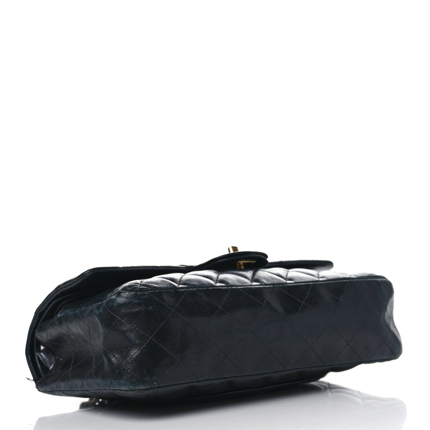 Chanel Lambskin Quilted Medium Double Flap Navy 4 of 15