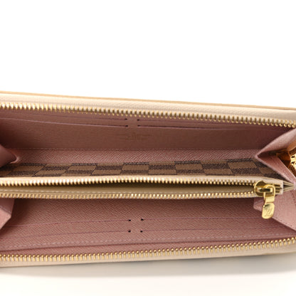 Louis Vuitton Damier Azur Clemence Wallet Rose Ballerine 5 of 7