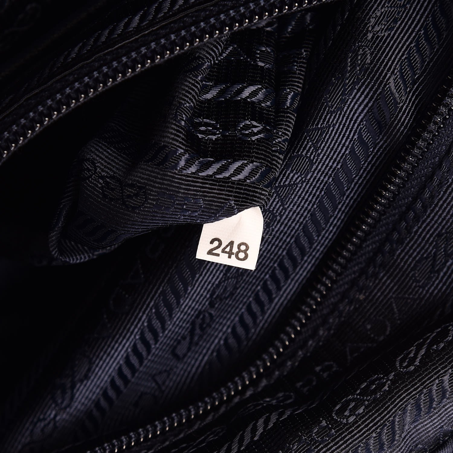 Prada Nylon Vela Saffiano Medium Cinch Backpack Baltico 7 of 7