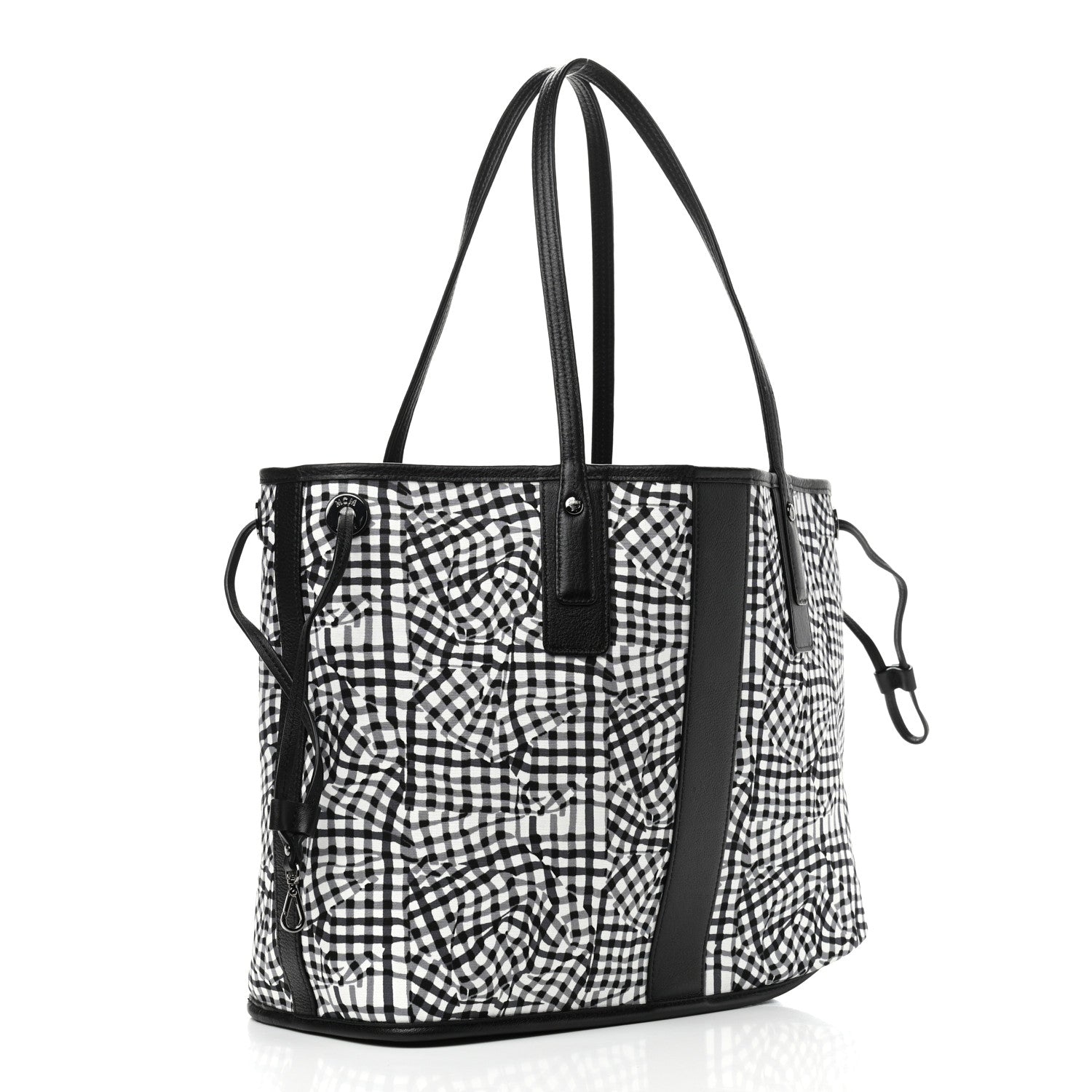 MCM Visetos Medium Liz Reversible Shopper Tote Black 11 of 14