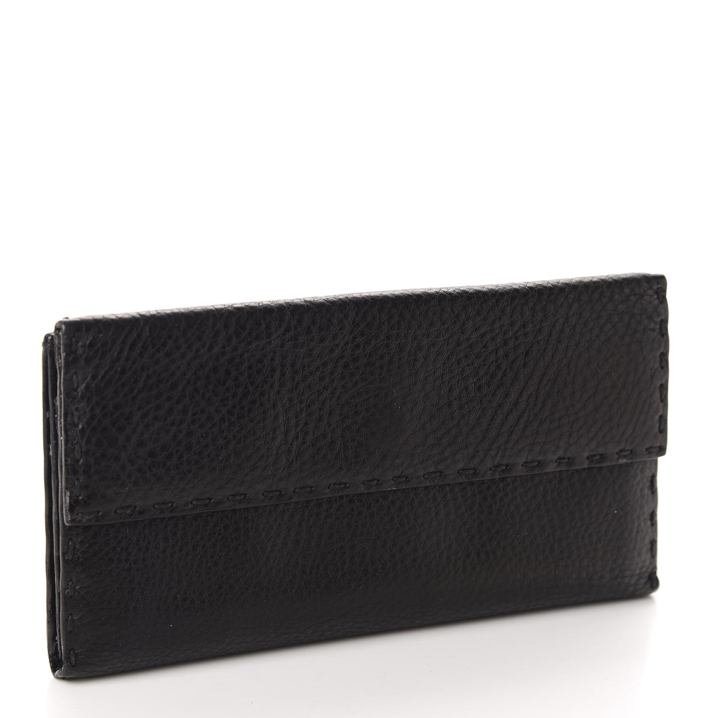 Calfskin Romano Selleria Continental Wallet Brown