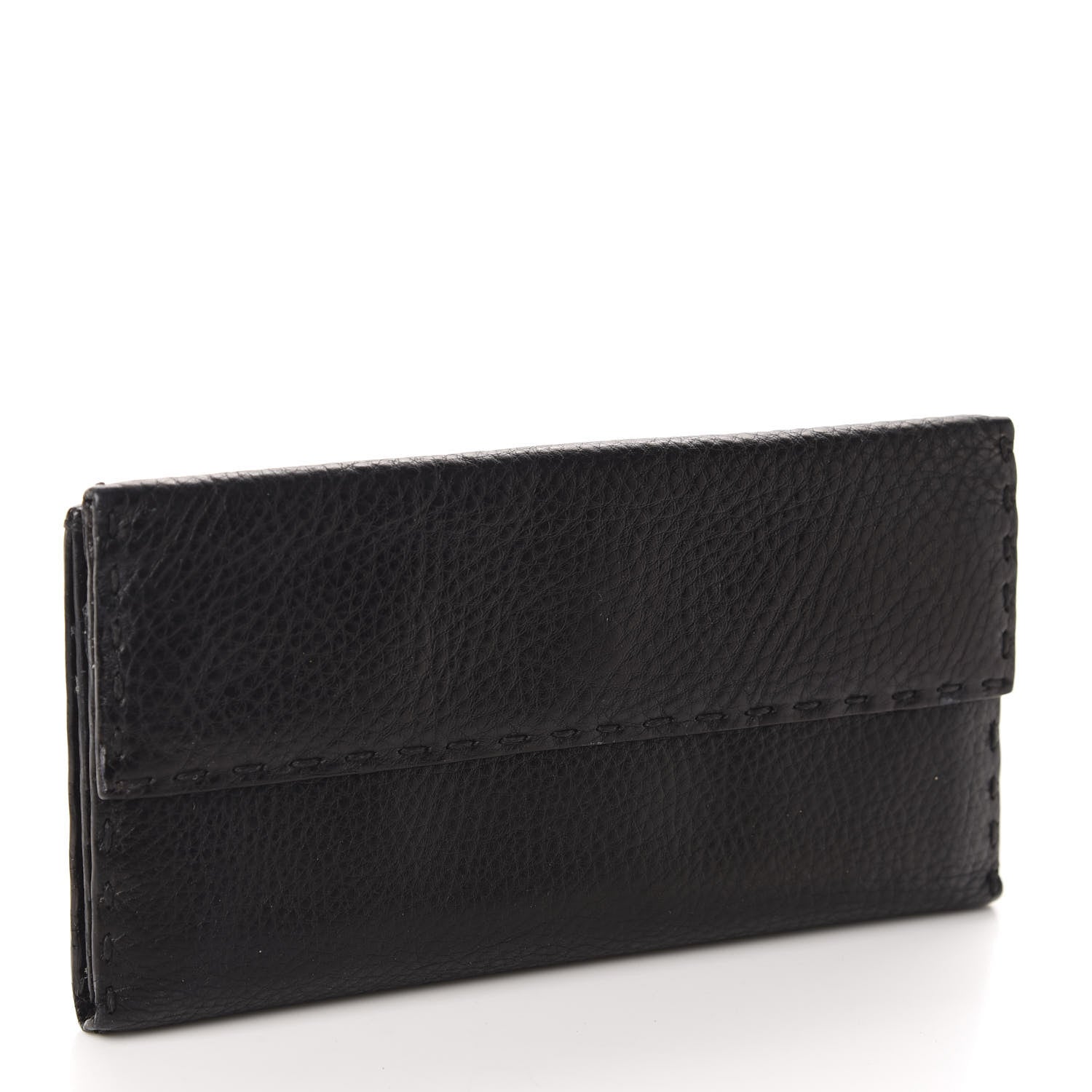 Fendi Calfskin Romano Selleria Continental Wallet Brown 3 of 8