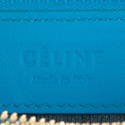 Celine Lambskin Small Trio Crossbody Turquoise 6 of 7