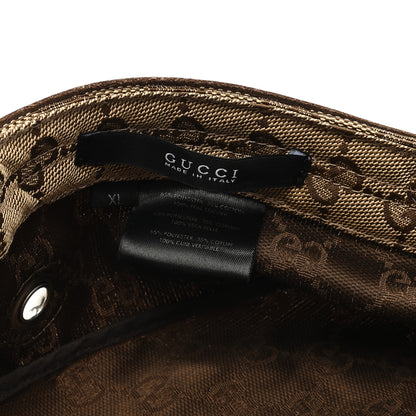 Gucci Monogram Military Hat XL Brown 8 of 8